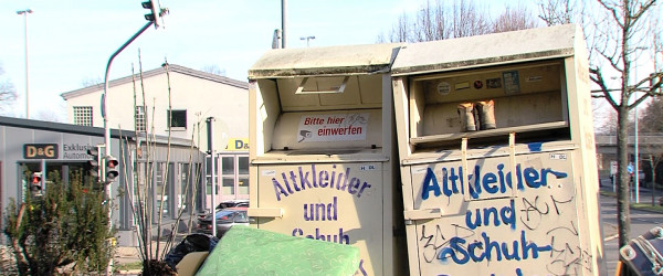 Die Altkleidercontainer von Aktion Hoffnung (Quelle: RIK)