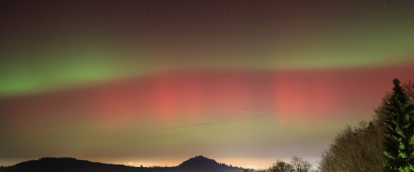 Polarlichter &uuml;ber Pfullingen (Quelle: Steffen Burgemeister, Pfullingen)