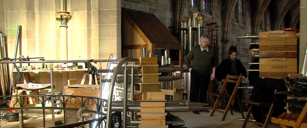 Orgelbau in der Marienkirche (Quelle: RIK)