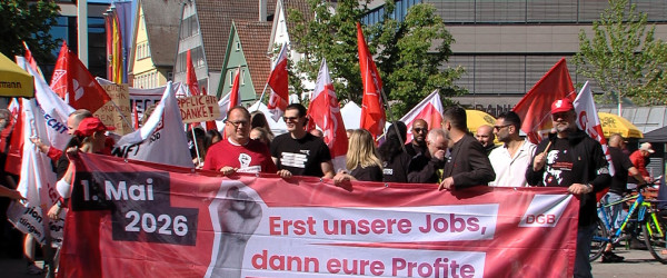 1. Mai Kundgebung zum Tag der Arbeit (Quelle: RIK)